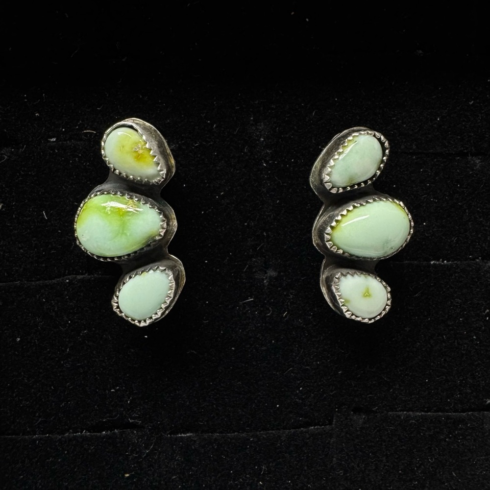SOLD - Palomino Cluster Earrings